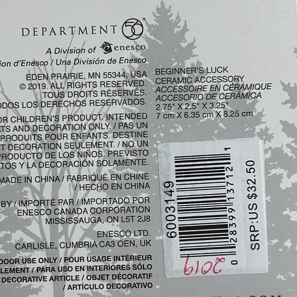 Dept 56 Village figure "Beginner's Luck" Fishing Couple Snow Village - Picture 4 of 4